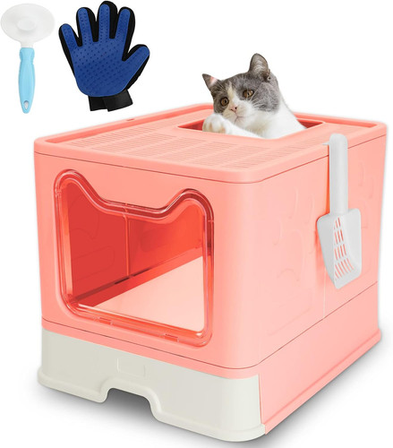 Lettiera per gatti rosa