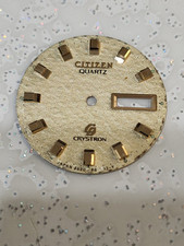 Raro Quadrante Citizen CQ Crystron 8620 861393Y  Vintage Anni 70 Indici Rilievo 
