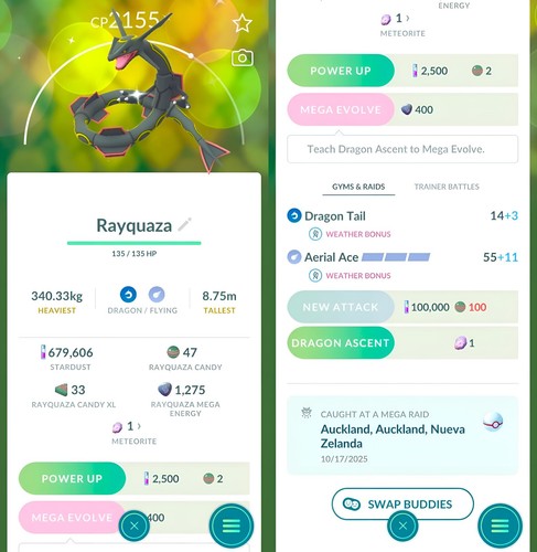 Rayquaza shiny con - shiny, e