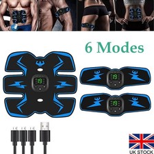 Kit Cintura Fitness Tonico Ricaricabile EMS Stimolatore Muscolare Addominale ABS Trainer