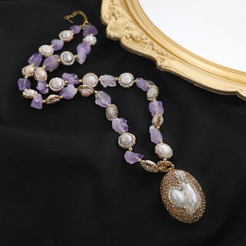 Collana perle barocche mare - perle,