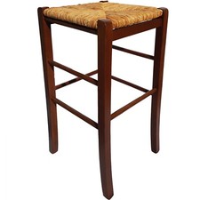 Sgabello Quadro Seduta Paglia