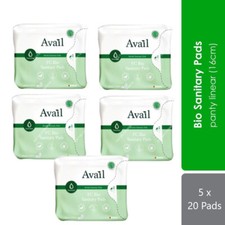 Tovagliolo Sanitario Bio Erboristeria Donna Uso Quotidiano Morbido Cotone Pantyliner - 5 pax