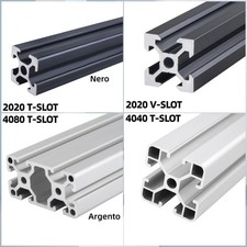 2020/ 4040/4080 Profilo in Alluminio 600-1000mm scanalatura a T/scanalatura a V
