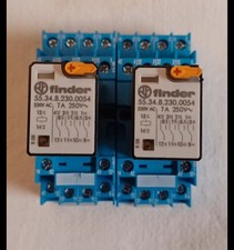 2 Rele Finder 55.34.8.024.0054  Con ZOCCOLO