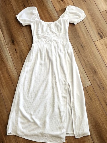Maxi abito hollister - hollister, bianco