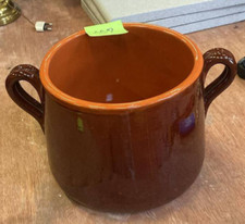 PENTOLA  TERRACOTTA SMALTATA