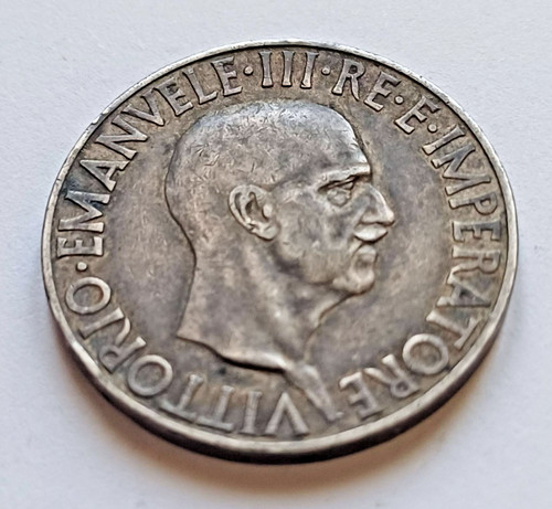 Moneta 1936 italia regno - moneta,