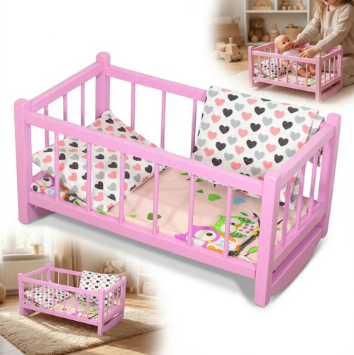 Culla rosa con - , materasso