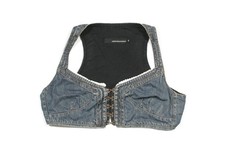 Andrew Mackenzie S/S2004 crop top denim vintage