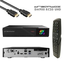 Dreambox DM900 RC20 4K E2 Linux PVR 2xDVB-S2X 1xDVB-C/T2 Triple MS Ricevitore