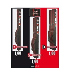 MILO FODERO PORTA CANNE THE ROCKER 160CM 1 , 2 , 3 SCOMPARTI PESCA 
