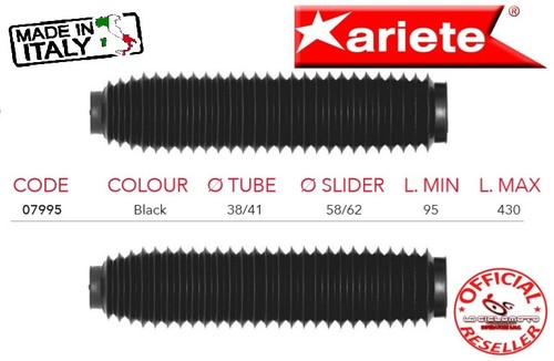 Soffietti forcella ariete - ariete, nero