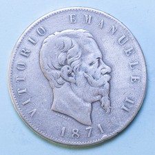 VITTORIO EMANUELE II 5 LIRE