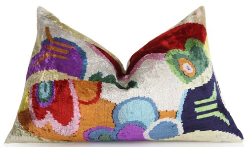 Cuscino astratto velluto - cuscino,
