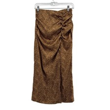 Zara Women Animal Print Midi