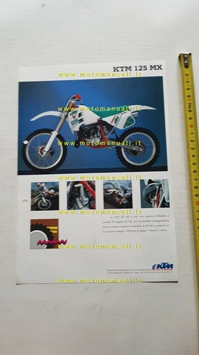 Ktm 125 cross 1991 depliant - 125,