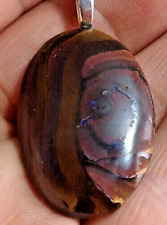 ciondolo pendente monile in opale boulder ovale cabochon Australiano