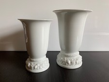 Vasi "art deco" MARIA vintage in porcellana bianca Rosenthal Germany