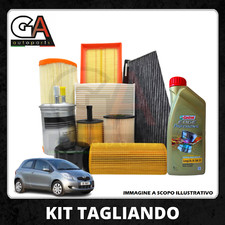 Kit tagliando toyota yaris d4d 90CV 66KW dal 2005 1.4 D-4D Castrol 5w30