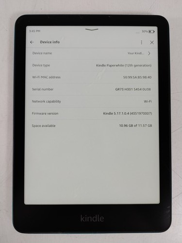 Amazon kindle paperwhite 12ª - amazon,