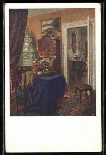 Cartolina artista karl maria - d'artista,