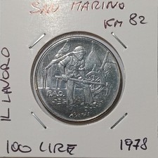 San marino 100 lire - 100, 1978