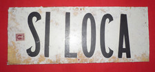 Antico cartello targa in legno