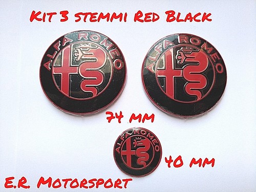 Kit stemmi 74mm 40mm red - kit,