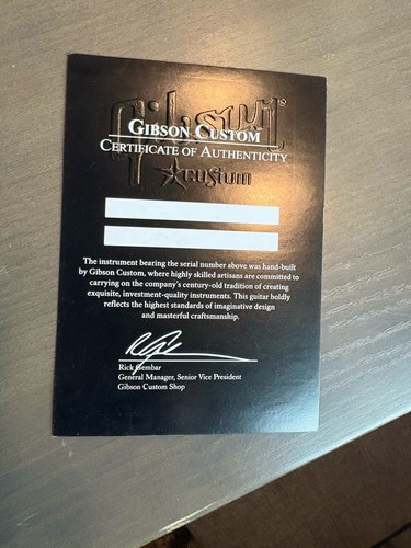 Certificato coa inserto - certificato,