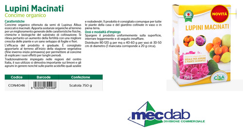 Lupini macinati per agrumi - lupini,