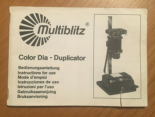Manuale multiblitz color - manuale, dia