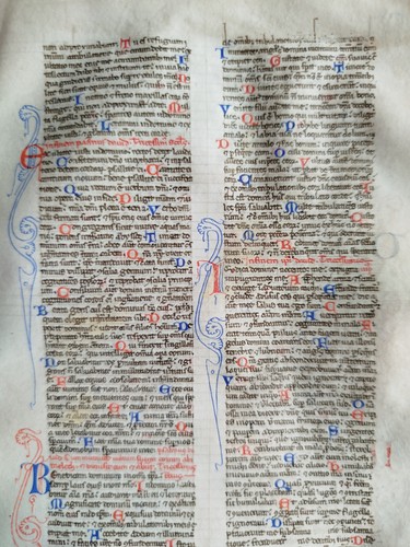Foglio manoscritto originale