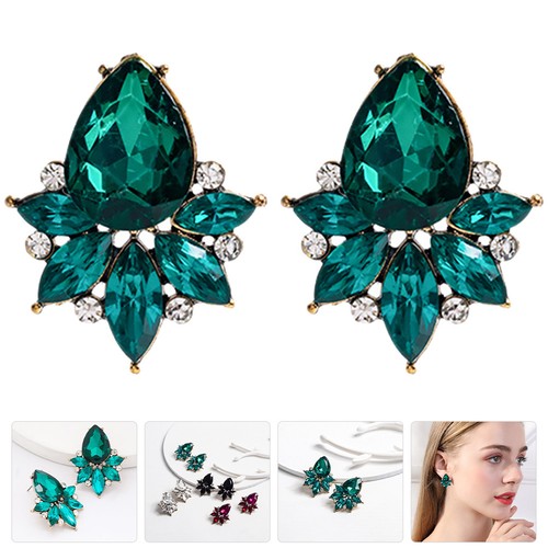 Paio orecchini strass - 1,