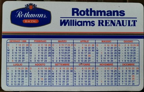 Calendario williams renault - calendario,
