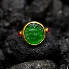 Anello Greco Medusa Intaglio