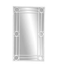 SPECCHIO DA PARETE A FORMA FINESTRA SPECCHIERA RETTANGOLARE BIANCO MODERNO 76*43