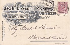 F.lli Zanchi Venezia agrumi e frutta viaggiata 11.12.1911