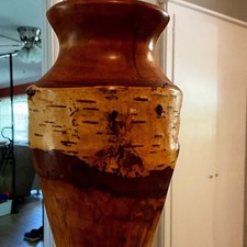 Vaso artigianale tornio firmato Joseph Thompson