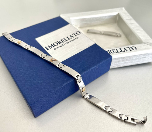 Bracciale uomo morellato cross - bracciale,