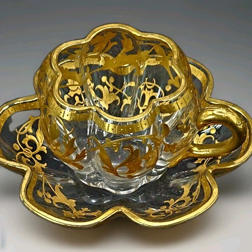 Antica tazza piattino - antica, in