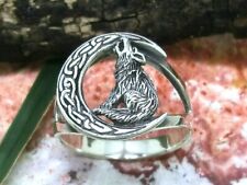 Lupo Ululante Luna Anello In