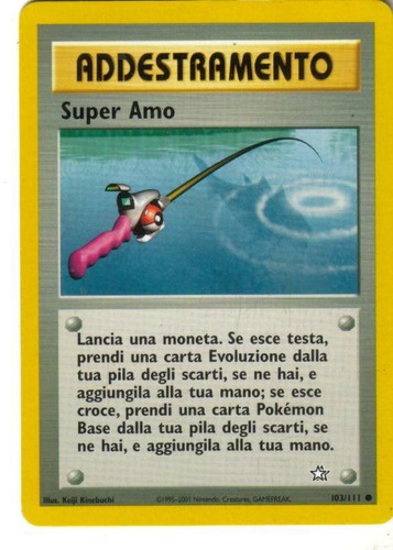 Carta pokemon addestramento - carta,