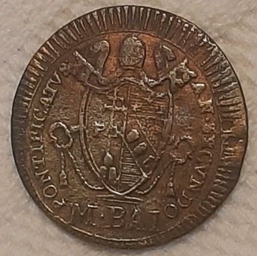 Mezzo baiocco pio vii stato - pio,