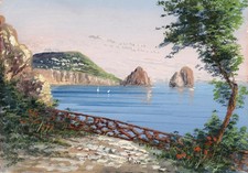 Quadro Guazzo Capri Napoli