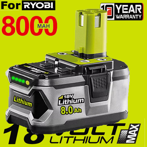 Batterie 18v 0ah pour ryobi - 8.0ah,
