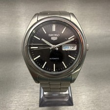 Seiko 5 Watch Men 37mm Black