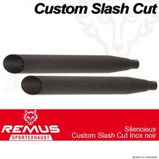 Paire Silencieux Remus Slash Cut Inox Harley-Davidson Sportster 883/1200 2010