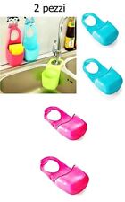 Porta spugna lavello cucina angolo parete organizer per spugnette K.25243