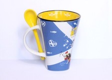 Tazza Scozia Scozzese viaggio gadget collezione ceramica cucchiaino come nuova